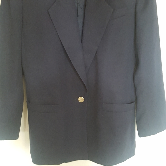Kasper for ASL Black Blazer Jacket Vintage - Picture 6 of 7